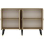Hanah Home Consola Ansel - Roble zafiro, Dorado